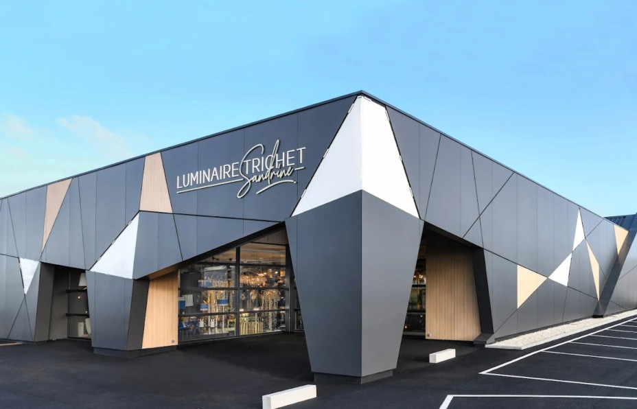 Magasin de luminaires Transformation des façades